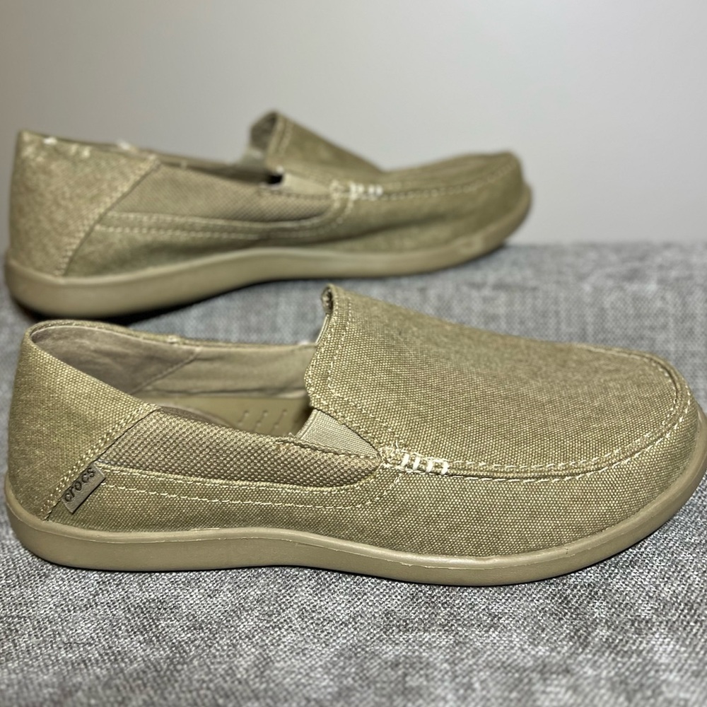 Never Worn Khaki Crocs